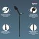 Tynor Elbow Crutch Adjustable (UN) (L 13) - Silver - Abdomen/Neck/Arm/Elbow Supports
