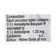 Asomex 1.25mg Tablet 15'S - Hypertension-Cal