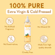 Wishcare 100% Pure Cold Pressed Badam Rogan Sweet Almond Oil-Strengthens Hair & Glowing Skin (200ml) - Hair Oils