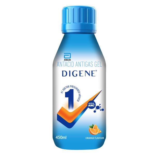 Netmeds | Digene Acidity & Gas Relief Gel - Orange Flavour 450 ml