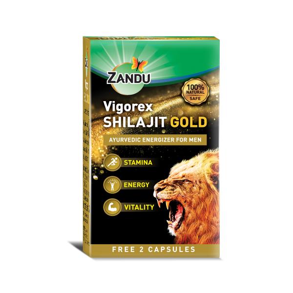 Netmeds | Zandu Vigorex Shilajit Gold Capsule 10's (Free 2-Capsules)