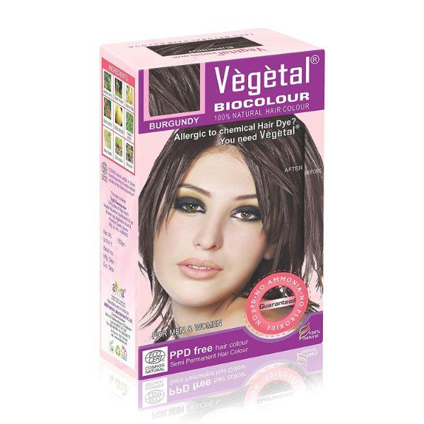 Netmeds | Vegetal Bio Colour Natural Hair Color - Burgundy 150 gm