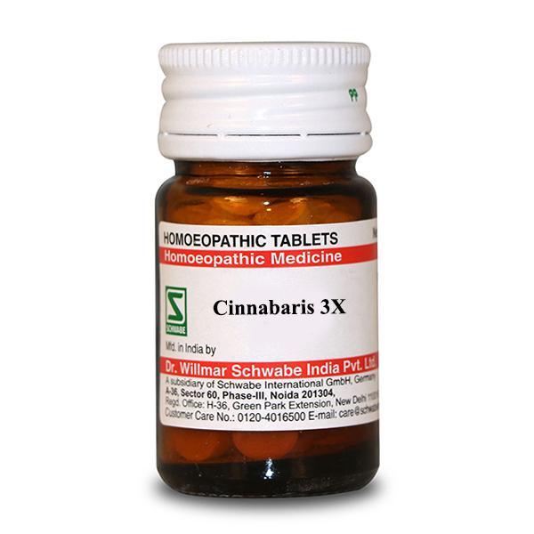Netmeds | Dr.Willmar Schwabe Cinnabaris 3X Tablet 20 gm