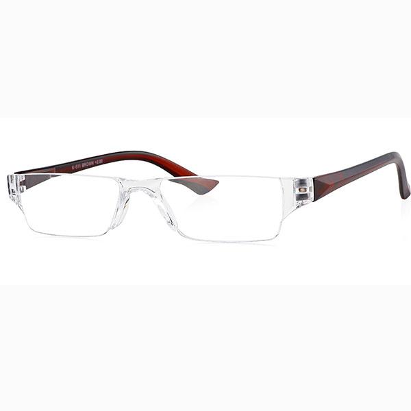 Netmeds | Klar Eye Rectangle Rimless K-511 Reading Glass - Brown, 2.25 Power