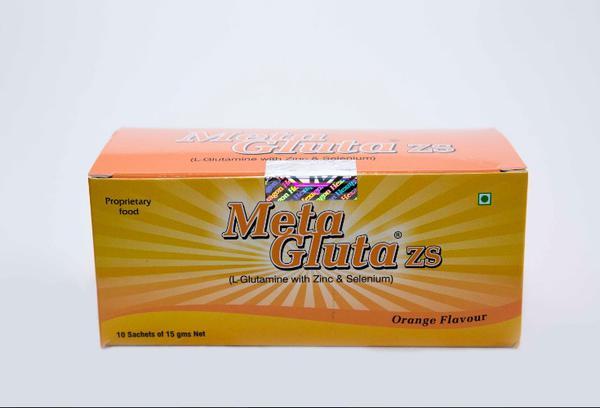 Netmeds | Meta Gluta Zs Orange Flavour Sachet (Pack of 10's x 15 gm)