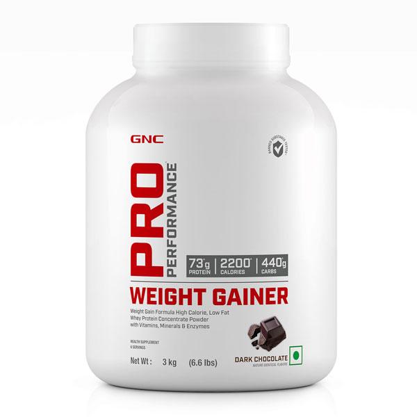 Netmeds | GNC Pro Performance Weight Gainer Powder - Dark Chocolate Flavour 3 kg