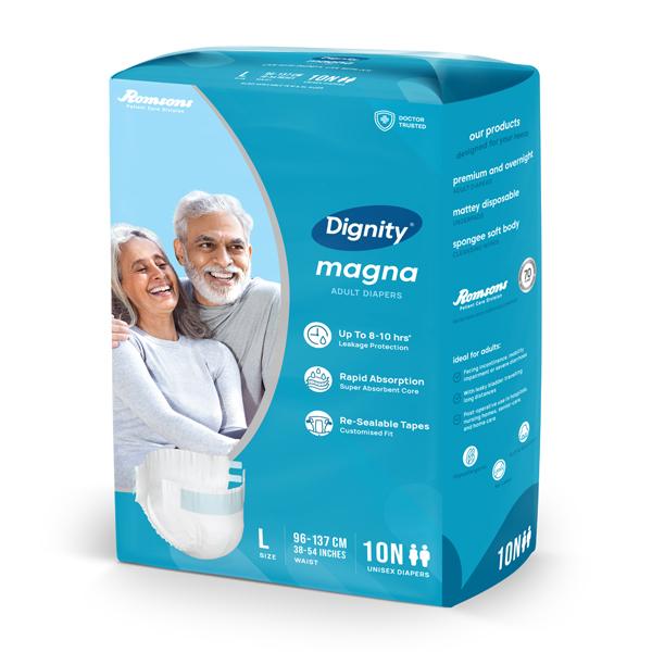 Netmeds | Dignity Magna Adult Diapers (XL) 10's