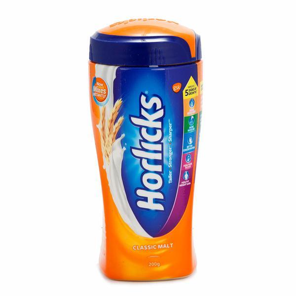 Netmeds | Horlicks Health Drink Powder - Classic Malt Flavour 200 gm (Pet Jar)