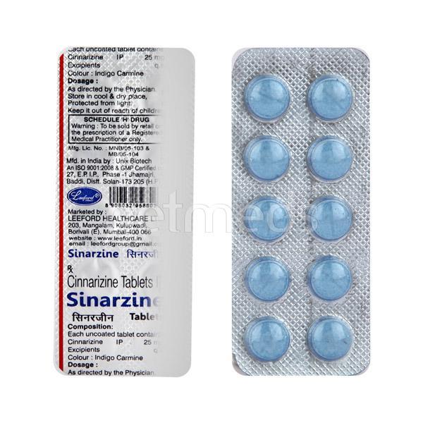 Netmeds | Sinarzine Tablet 10'S