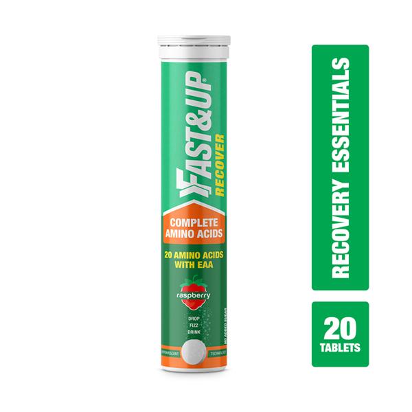 Netmeds | Fast&Up Recover Daily Amino Acids Effervescent Tablets - Raspberry Flavour 20's