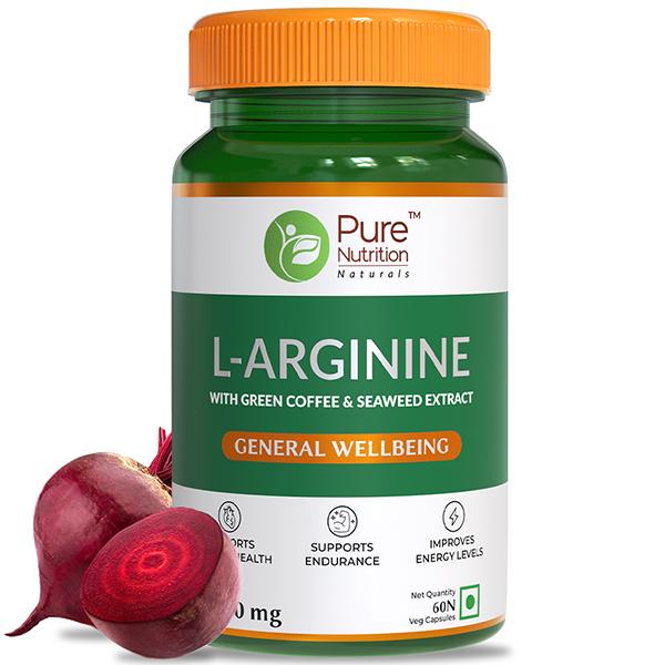Netmeds | Pure Nutrition L-Arginine Capsules 60's