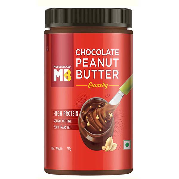 Netmeds | MuscleBlaze Chocolate Peanut Butter - Crunchy 750 gm