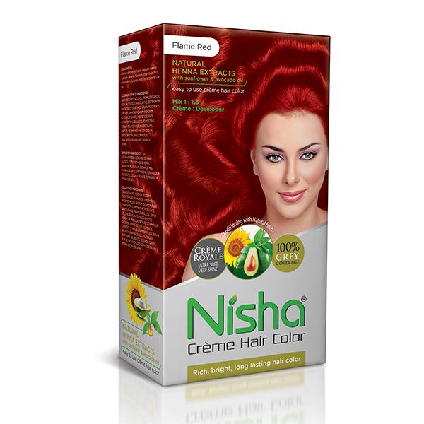 Netmeds | Nisha Creme Hair Color - Flame Red 60 gm