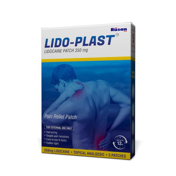 Netmeds | Rusan Lido - Plast Lidocaine Pain Relief Patch (350 mg) 5's