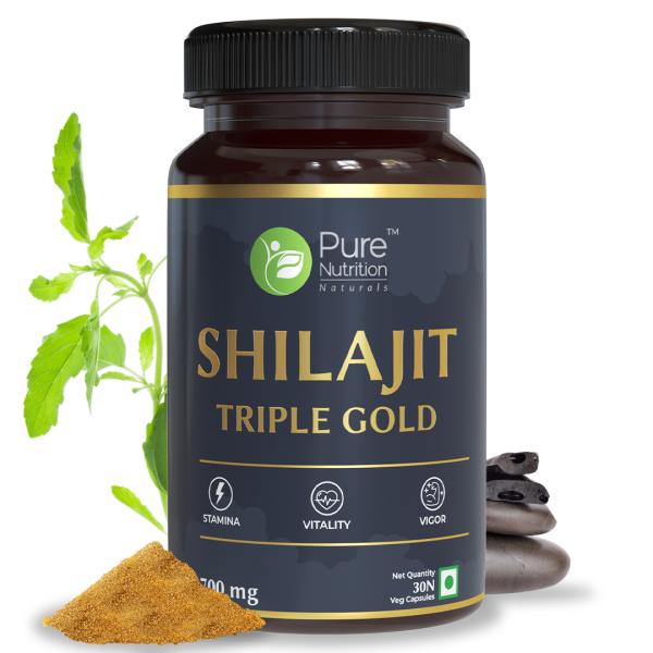 Netmeds | Pure Nutrition Shilajit Gold 700 mg Veg Capsule 30's