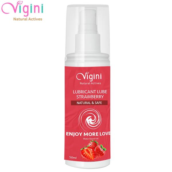Netmeds | Vigini Lubricant Lube Water Based Gel - Strawberry 50 ml