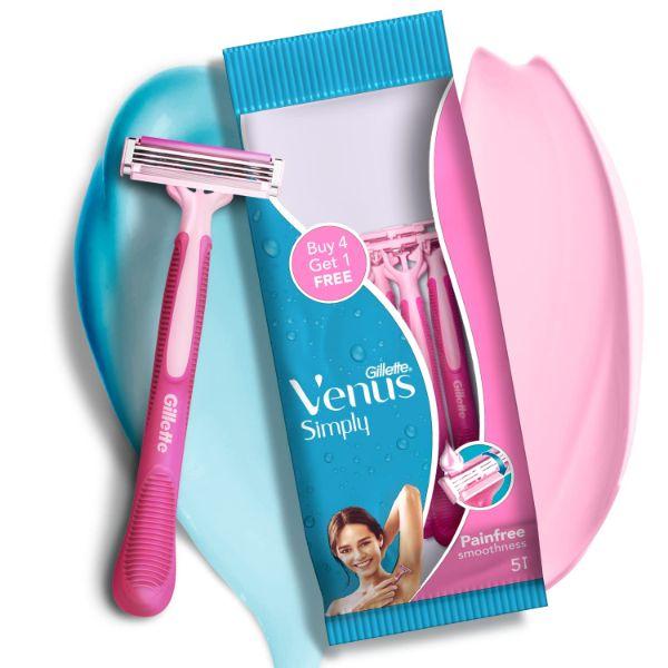 Netmeds | Gillette Venus Simply Razor (Buy 4 Get 1 Free)