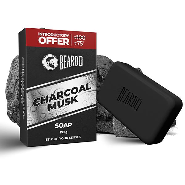Netmeds | Beardo Soap - Charcoal Musk 100 gm