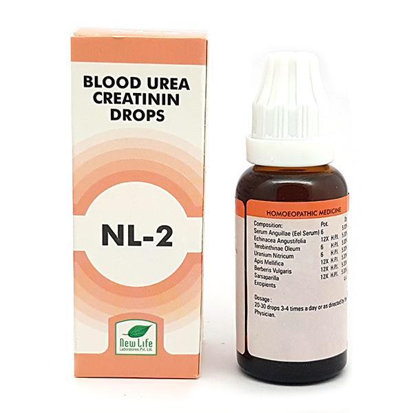 Netmeds | New Life NL-2 Blood Urea Creatinin Drops 30 ml