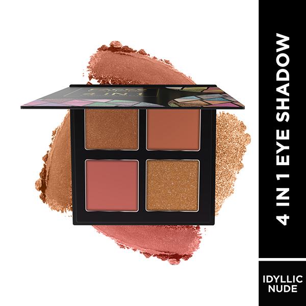 Netmeds | Faces Canada 4 In 1 Quad Eyeshadow Palette - Idyllic Nudes 01 4.8 gm
