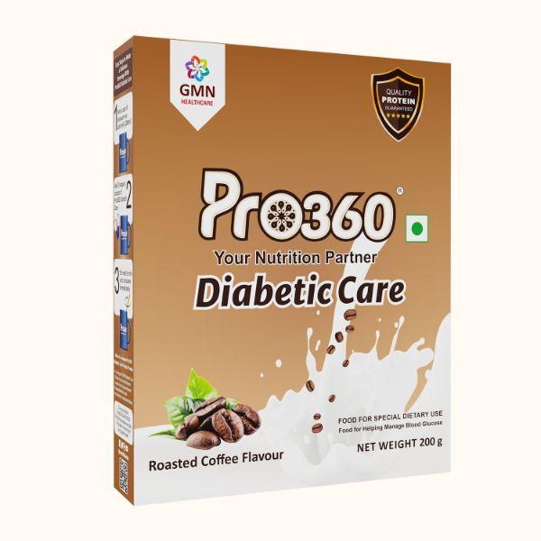 Netmeds | Pro360 Diabetic Care Nutrition Powder - Roasted Coffee (Refill Pack) 200 gm