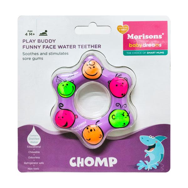 Netmeds | J.L.Morison Play Buddy Water Teether - Funny Face Shape
