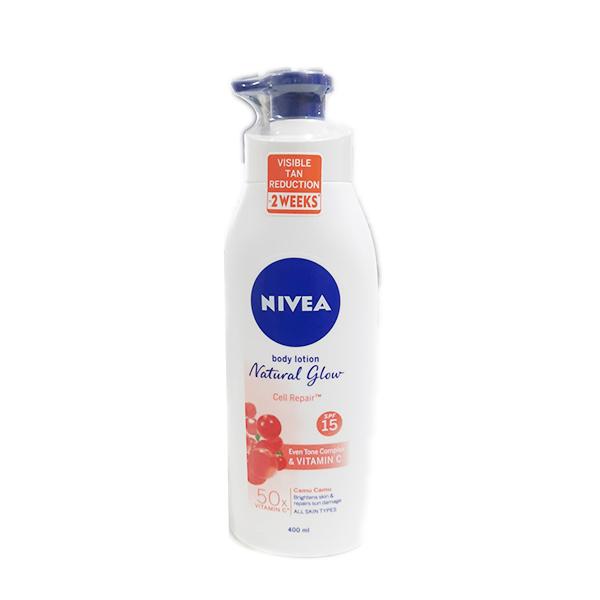 Netmeds | Nivea Natural Glow Cell Repair SPF 15 Body Lotion 400 ml