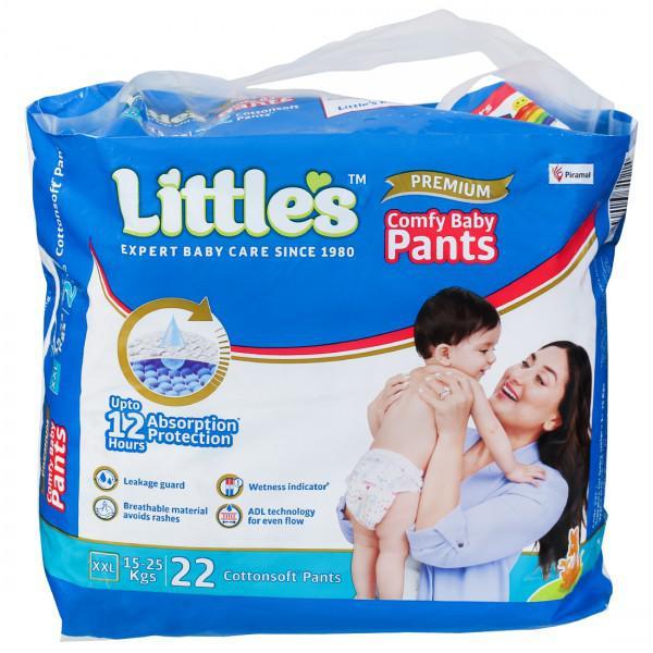Netmeds | Little's Premium Comfy Cotton Soft Baby Pants (XXL) 22's