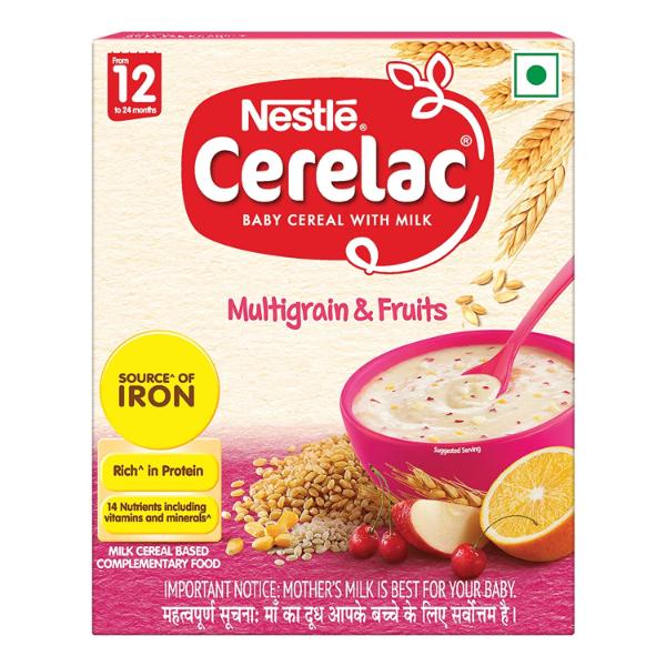 Netmeds | Nestle Cerelac Stage 4 (12 Months+) Powder 300 gm- Multigrain & Fruits (Refill Pack)