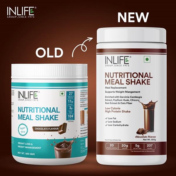 Netmeds | INLIFE Nutritional Meal Shake Powder - Chocolate Flavour 500 gm
