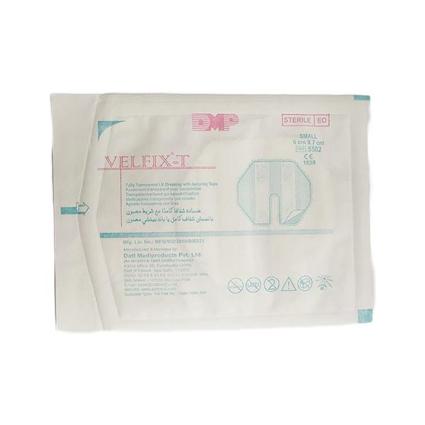 Netmeds | Velfix - T Fully Transparent I.V. Dressing With Securing Tape (5502) (6 cm x 7 cm) 1's