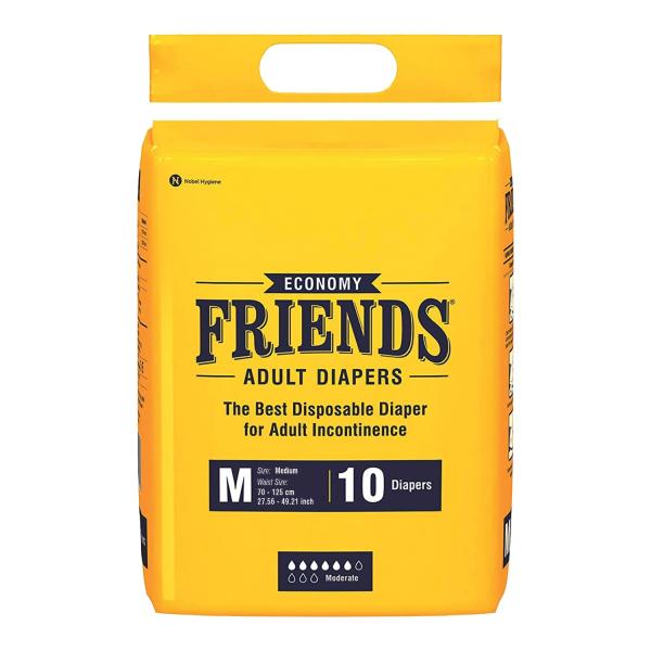 Netmeds | Friends Adult Diapers - Economy (M) 10's