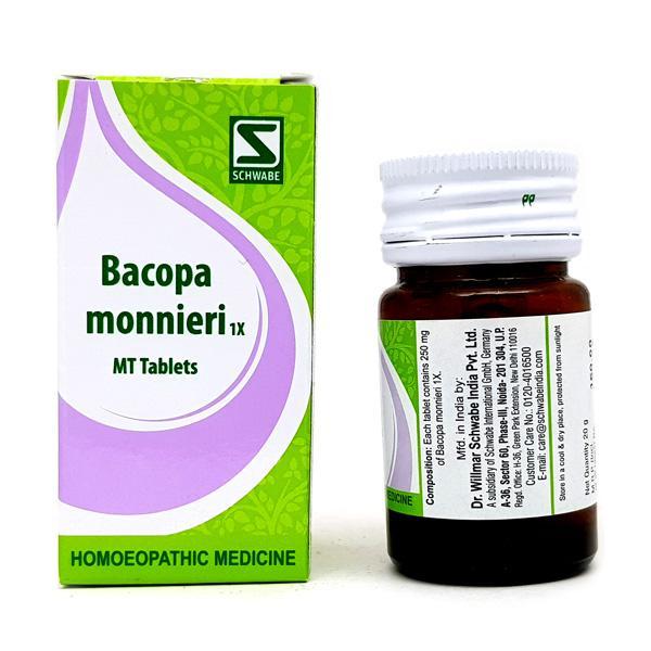 Netmeds | Dr. Willmar Schwabe Bacopa Monnieri 1X MT Tablet 20 g