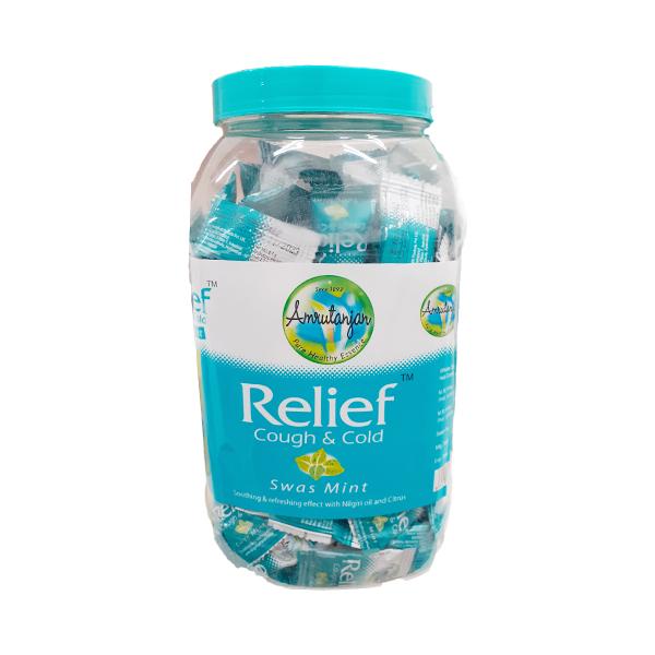 Netmeds | Amrutanjan Relief Cough and Cold Lozenges - Swas Mint 200's