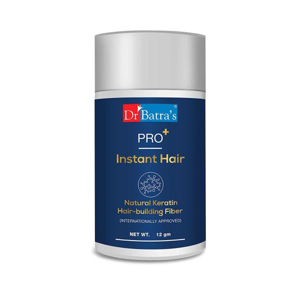 Netmeds | Dr Batra's Pro+ Instant Hair Natural Keratin Hair - Building Fiber (Brown) 12 gm