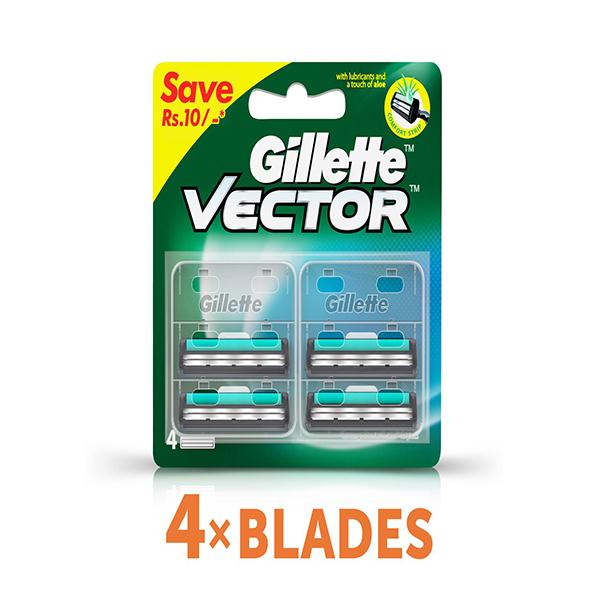 Netmeds | Gillette Vector+ Cartridges 4's