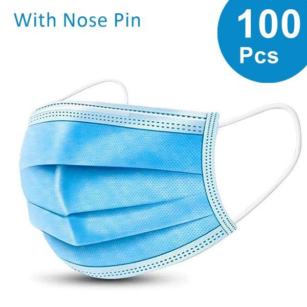 Netmeds | 3 Ply Face Mask with Nosepin 1's