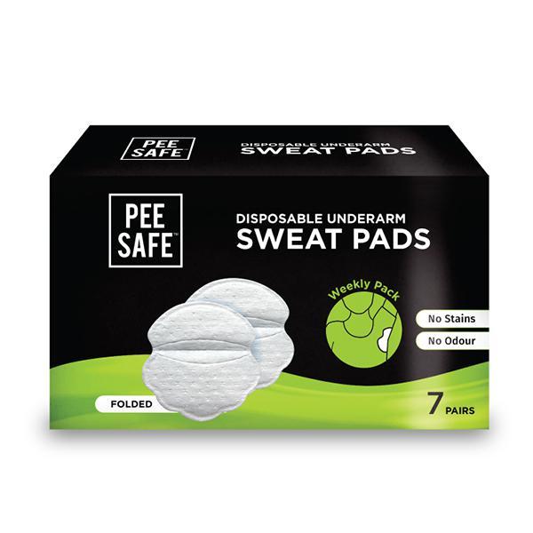 Netmeds | Pee Safe Disposable Underarm Sweat Pads Folded (7 Pairs)