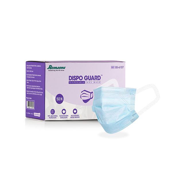 Netmeds | Romsons Dispo Guard 3 Ply Face Mask 50's