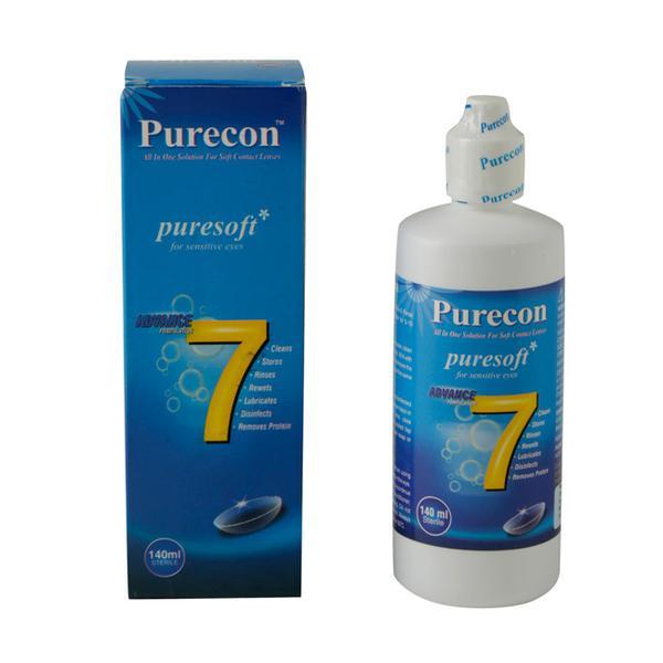 Netmeds | Purecon Puresoft Soft Contact Lens Solution for Sensitive Eyes 140 ml
