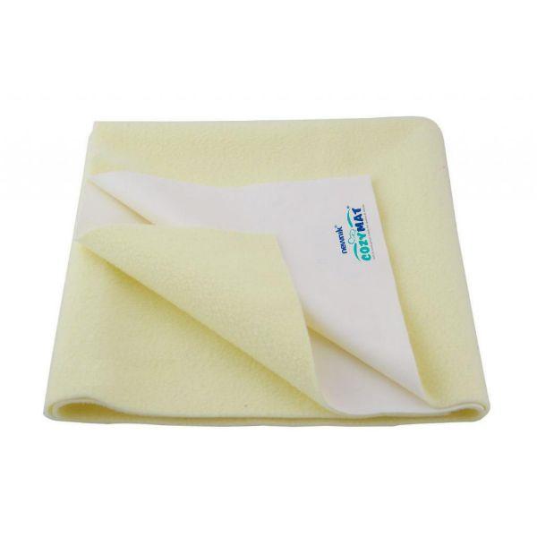 Netmeds | Cozymat Premium Water Resistant Baby Bed Protector Sheet (L) - Yellow
