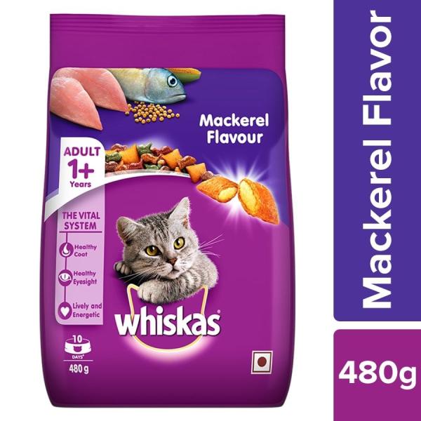 Netmeds | Whiskas Adult Mackerel Flavor 480 gm