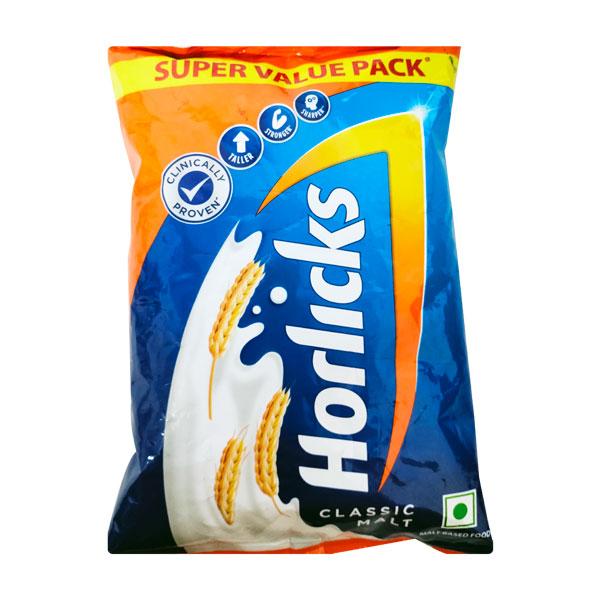 Netmeds | Horlicks Nutritional drink Powder - Classic Malt (Super Saver Pack) (Pouch) 450 gm