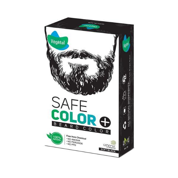 Netmeds | Vegetal Safe Color+ Hair Color for Beard - Soft Black 25 gm