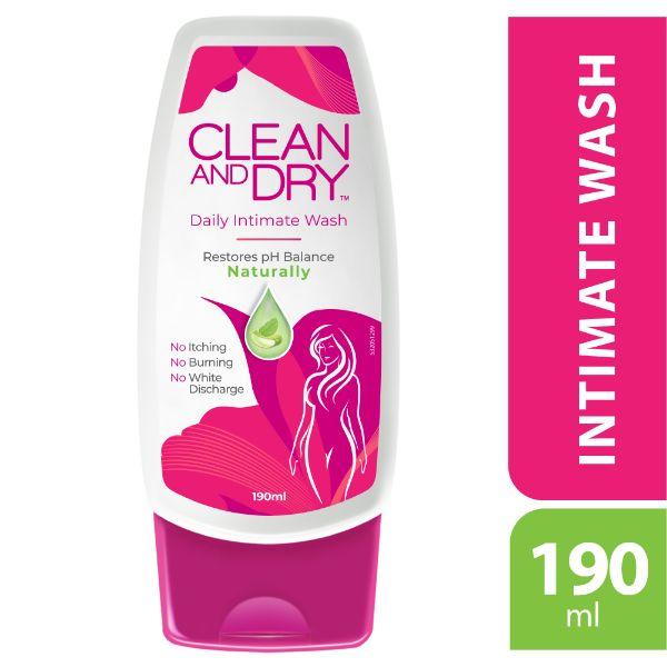 Netmeds | Clean & Dry Daily Intimate Wash 190 ml
