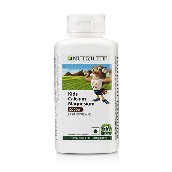 Netmeds | NUTRILITE KIDS CALCIUM MAGNESIUM COCOA TABLET 100'S