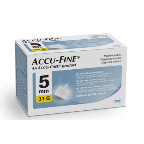 Netmeds | Accu-Fine Pen Needle (31 G x 5 mm) 100's