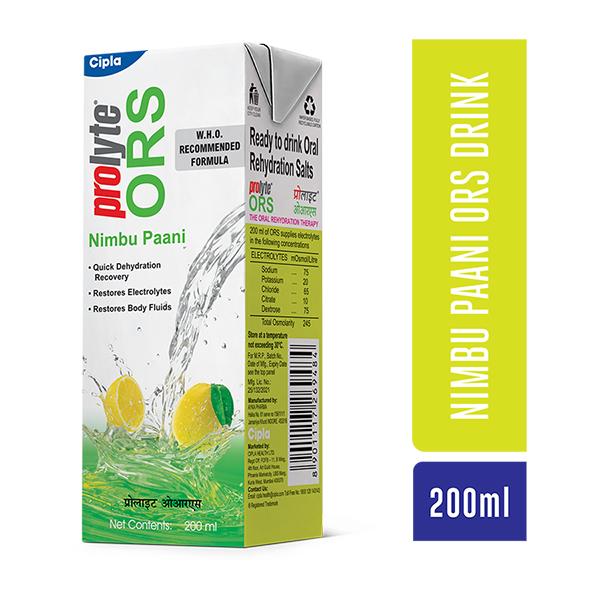 Netmeds | Prolyte ORS Liquid -Nimbu Paani 200 ml