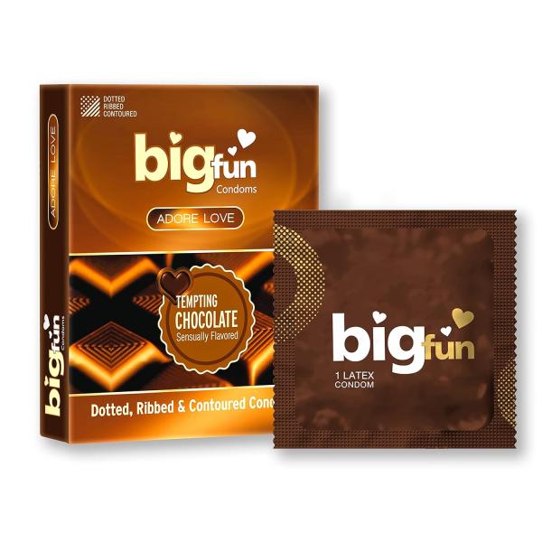 Netmeds | Bigfun Condoms - Tempting Chocolate 3's