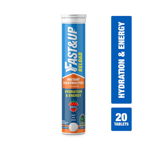 Netmeds | Fast&Up Reload Hydration & Energy Effervescent Tablet - Berry Flavour 20's
